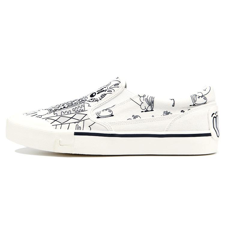 

Новые кеды для скейтбординга LINING Boogle X Steven Harrington Белый/Черный Женские AECR072-3 35