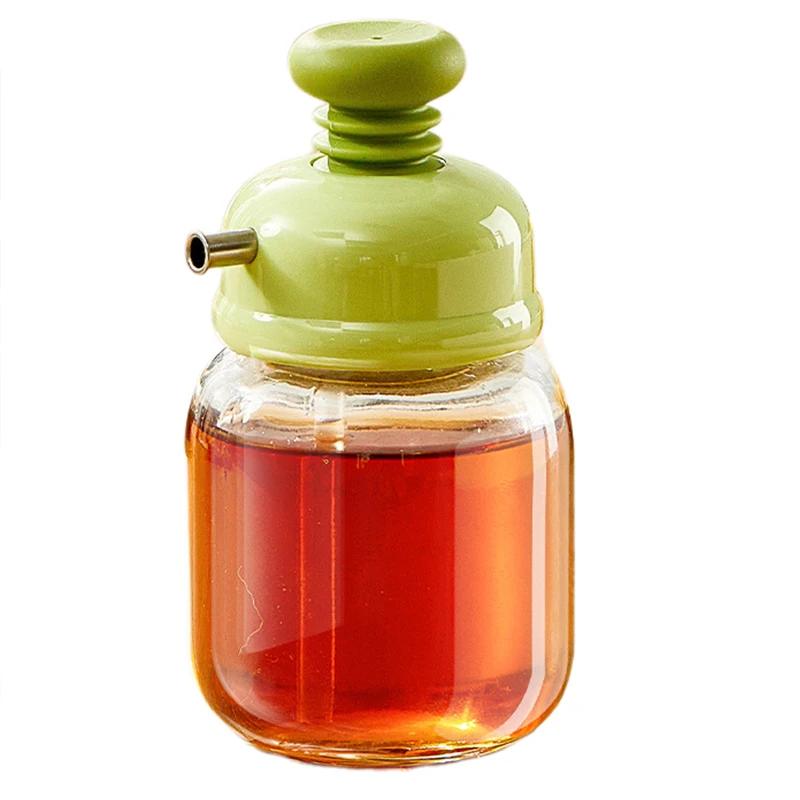 

Мини Квантитативная Бутылка для Контроля Масла Стеклянная Емкость для Хранения Приправ Кухонная Бутылка для Масла и Уксуса Нажимного Типа Бутылка для Порционирования Приправ зелёный