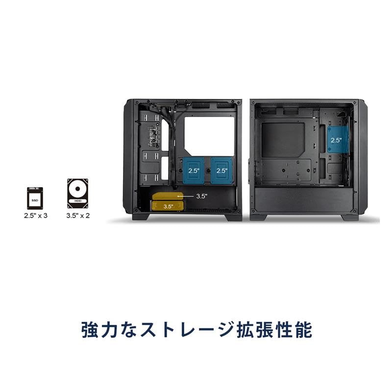 Silverstone PC-Gehäuse FARA Series Vent Full Mesh mATX Gaming-Gehäuse Schwarz SST-FA312Z-BG