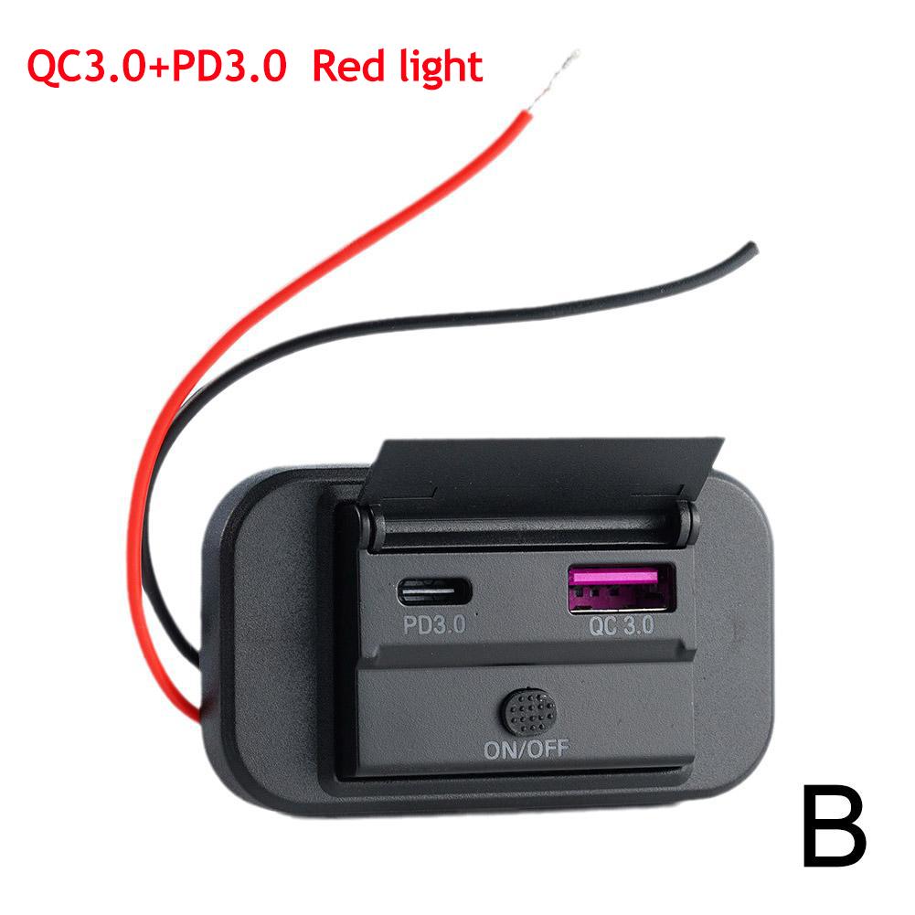 12V/24V Car USB Charger Socket Dual USB Ports Waterproof Dustproof Fast Charge Power Adapter for Most Cars Motorcycles Boats RV