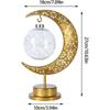 Eid Decoration LED Iron Ramadan Moon Lamp Star Metal Bedroom Table Lamps Night Light Ambient Lighting Muslim Eid