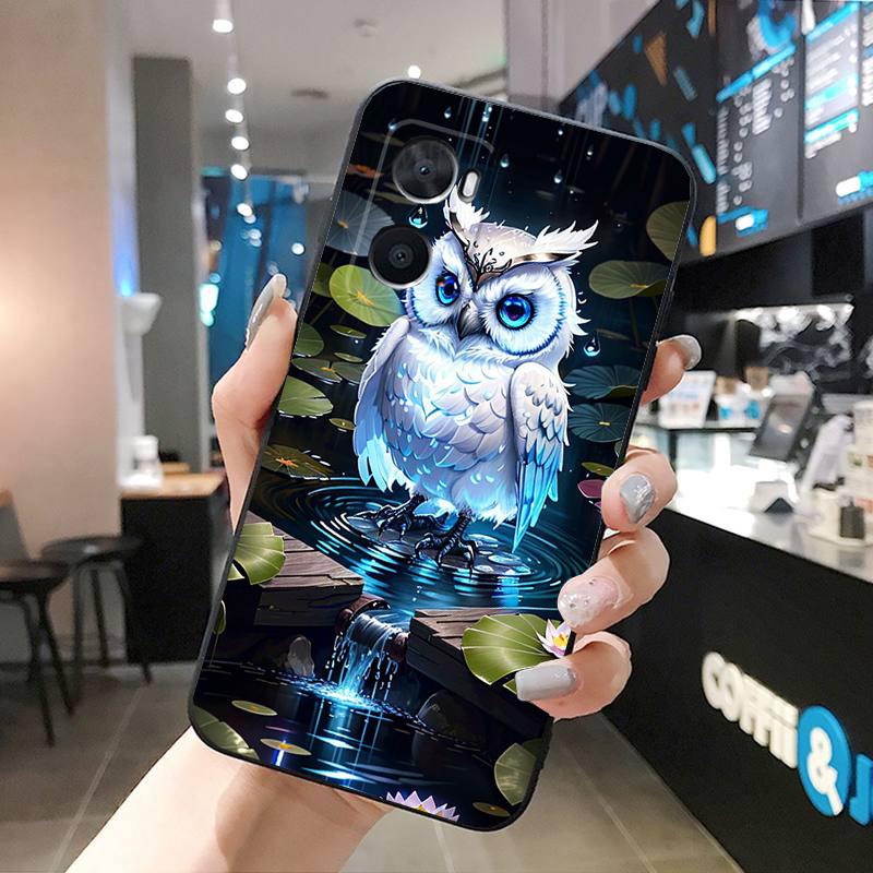 Fantasy owl Phone Case For OPPO A77 A57S A96 A91 A54 A74 A94 A73 A78 A53S A54S A15 A16 A17 A52 A58X A98