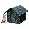 Insulated Warm Pet House For Cats And Small Dogs Outdoor Use Waterproof Rain Snow Protecting Easyly Clean