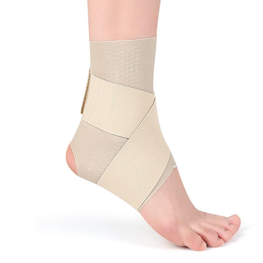 

1 шт. Бандаж для поддержки голеностопа Баскетбол Футбол Пеший туризм Фитнес Спорт на открытом воздухе Компрессионная защита голеностопа Skin Color L