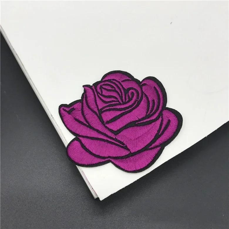 5Pcs Roses Decals Iron Cloth Patch Patch Decoration Flowers Clothing Accessory Pretty Design Flower Suitable Wedding Hotel Decor