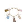 Bohemian style colorful tassel shell tassel women's anklet