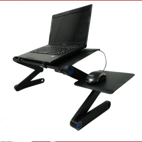 Computer Desk Zionx Foldable Aluminum Alloy Laptop Notebook Desk Stand Mouse Plate Pro