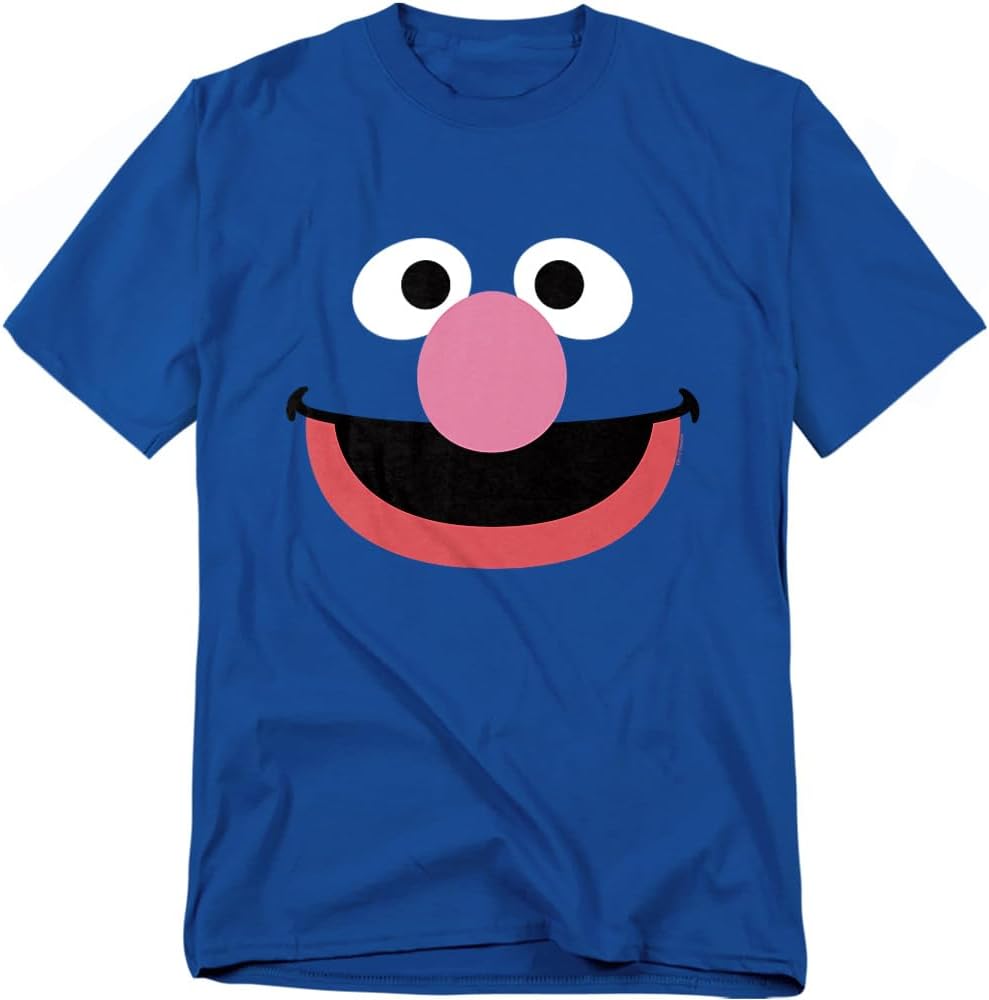 Popfunk Sesame Street Grover Face T-Shirt (Royal Blue) S разноцветный