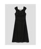8seconds Dot Pattern Long Dress Black