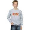 AC/DC Womens/Ladies Distressed Logo Heather Sweatshirt
