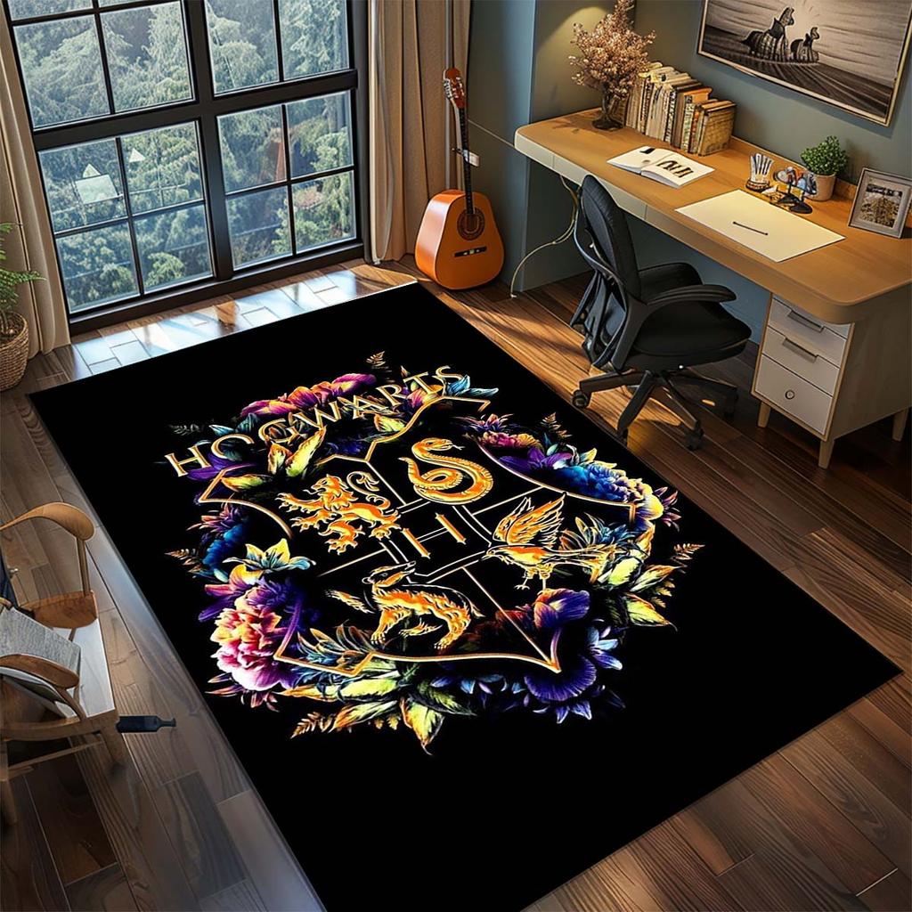 Harry Potter Magic Owl Anime Rug Carpet Large Area Rug Non Slip Washable Floor Mat Gamer Room Bedroom Home Decor -QJY