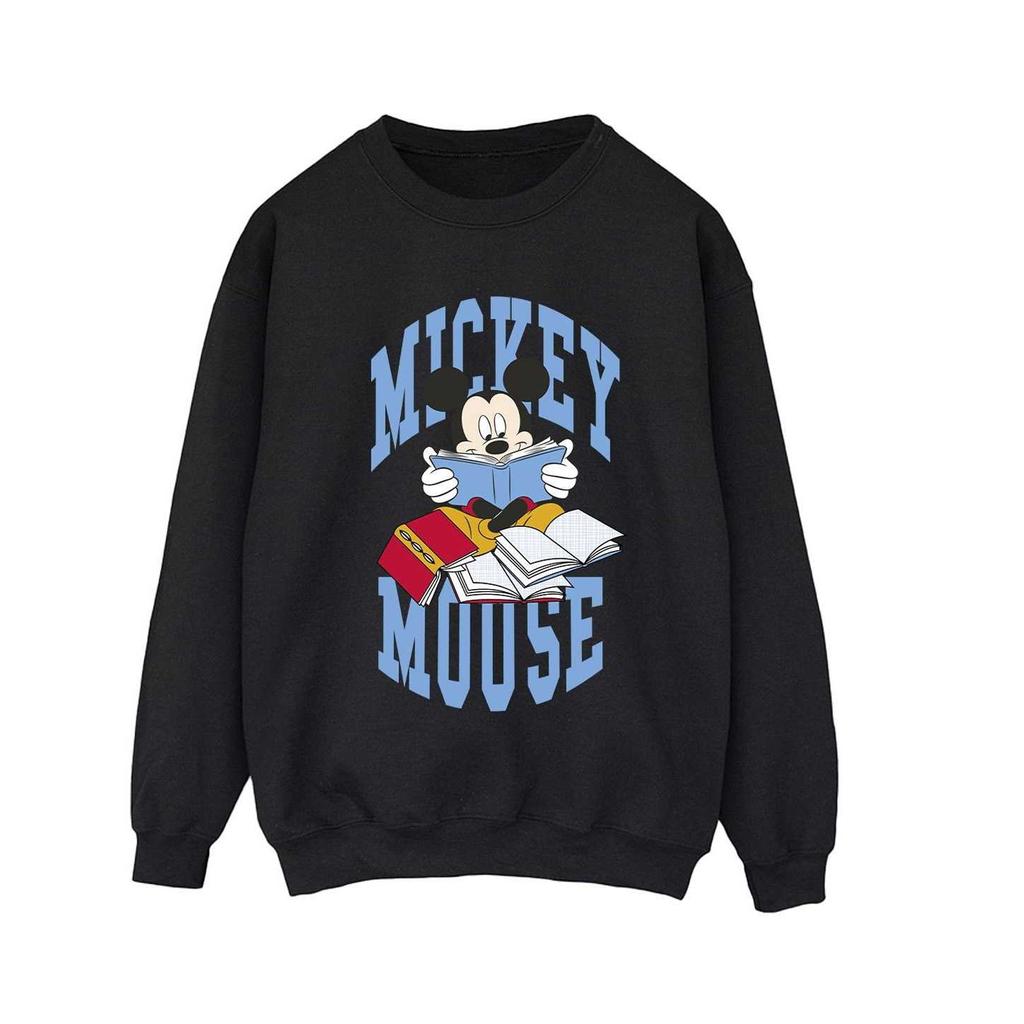 Disney Womens/Ladies Mickey Mouse Reading Books Sweatshirt