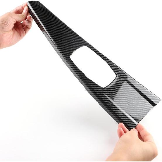 for BMW Multimedia Panel Cover, F30 Carbon Fiber Style Panel Trim Cover Car Center Console for 3 Series F30 F31 F32 F34 F36 328i 320i 335i 330i 435i