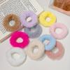 12pcs/Set Colorful Plush Elastic Hair Bands For Girls Sweet Hair Tie Scrunchie Faux Fur Rubber Bands Hair Accessories
