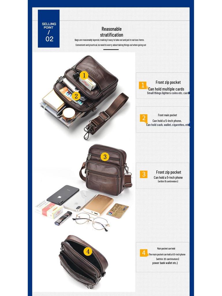 Bolsa Multifuncional Masculina de Cintura e Transversal