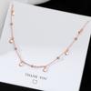 Silver Round Beads Tassel Necklace for Women Exquisite Clavicle Chain Girls Jewelry Choker Gifts