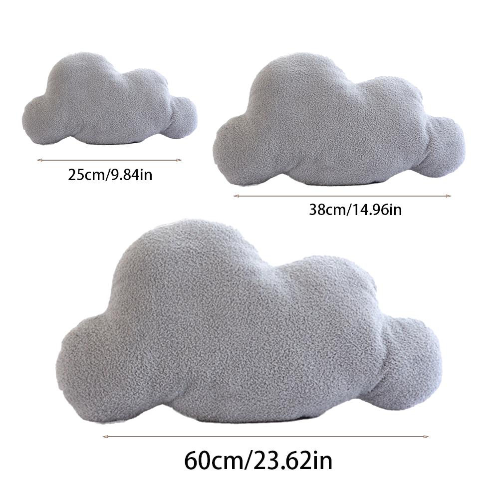 

Realistic Cloud Plush Toy-Soft Stuffed Cloud in GrayandWhite 3 Sizes Fluffy Pillow Present designed for Children Nursery Decor Relaxation -A11171