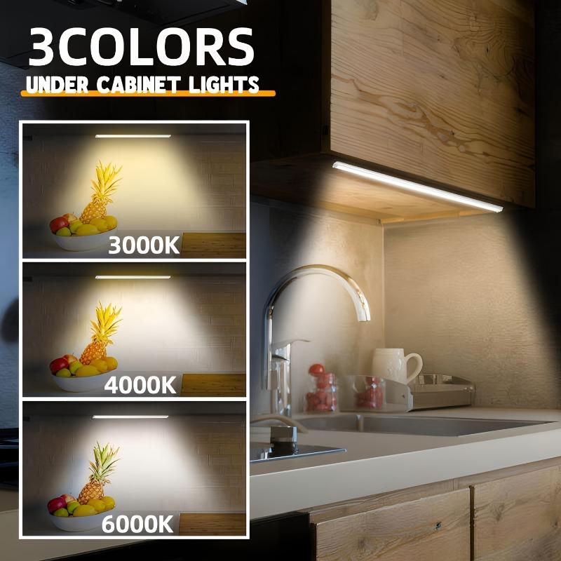 4 Multi Size Magnetic LED Motion Sensor Lights, Rechargeable Cabinet Lights,used for Bedrooms,kitchens,corridors,stairs,wardrobes,garages,bathrooms