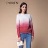 PORTS Women's Color-Block Round Neck Sweater
