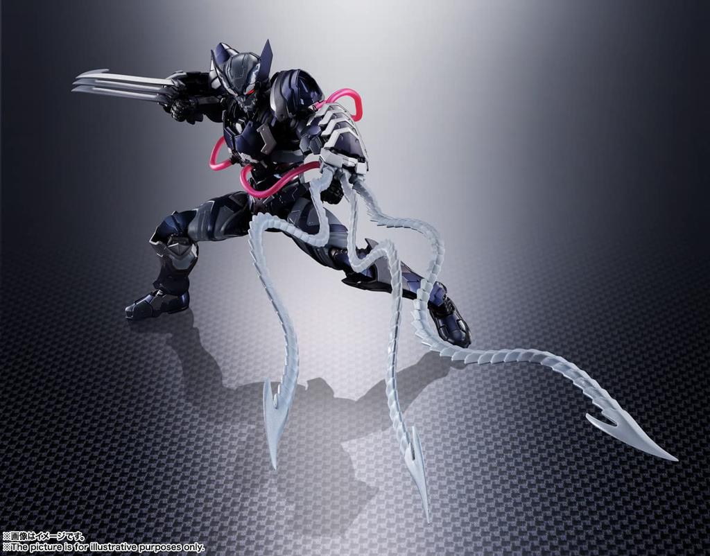 TAMASHII NATIONS Tech on Avengers Venom Symbiote Wolverine 160mm ABS PVC Painted Action Figure BAS64165 S.H.Figuarts Approx. &