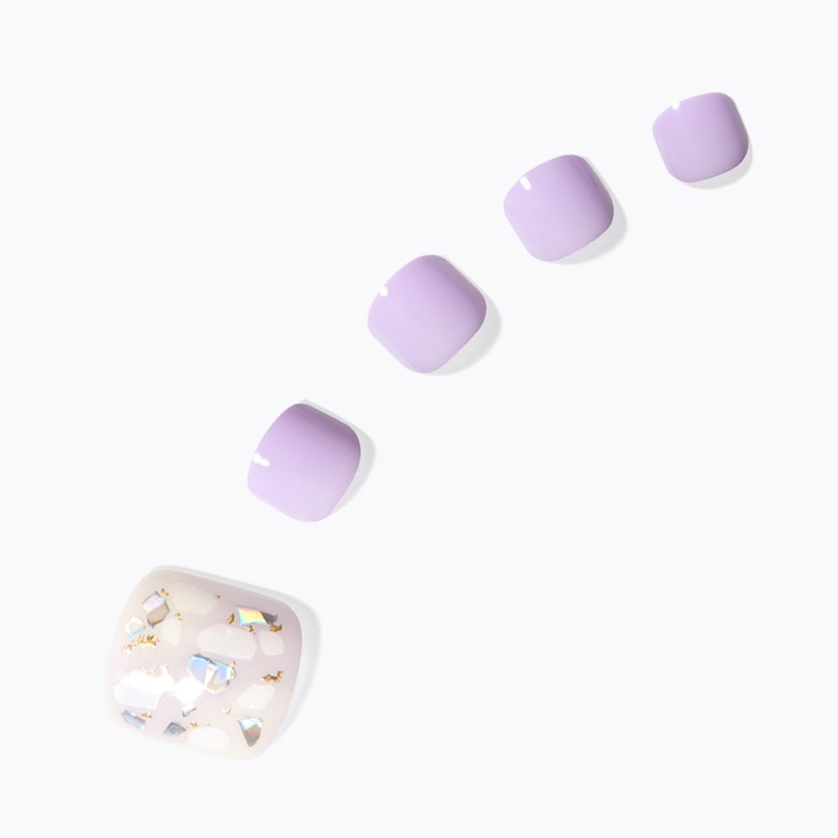 Dashing Diva Magic Press Pedicure Berry Peri Petal