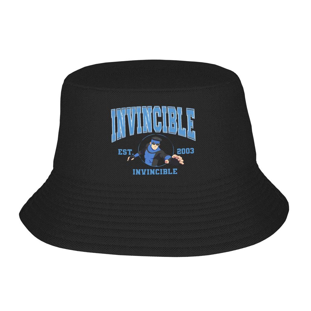 Unisex Bucket Hat Invincible Chibi Omniman Summer Travel Headwear Lightweight Outdoor Sport Fishing Hat Bob Dropshipping