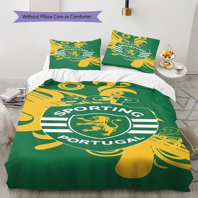 MHIH Pattern Bedding Quilt Set Quilt Cover Pillowcase Home Decoration Birthday Gift (1 * Duvet Cover + 2 * Pillowcase, Without Core)