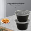Disposable Black Round Takeaway Container
