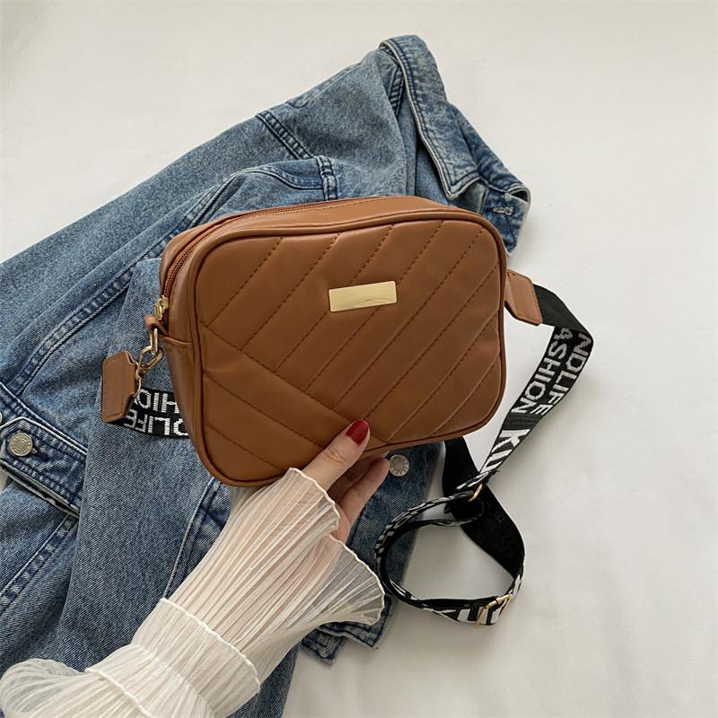 Stylish Small Square Bag For Women In Black White Purple Brown Perfect For Casual Commuting