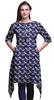 Bimba Black Blocks Block Women Kurtas Ethnic Printed Asymmetric Summer Wear Tops For Women