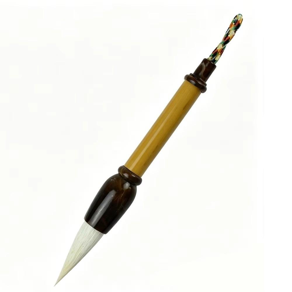 9cm Mini Chinese Calligraphy Brush Bamboo Handle Small Writing Brush Gift Mini