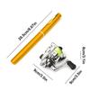 Mini Pocket Pen Fishing Rod with Reel Telescopic Fishing Pole with Reel Fishing Rod Spinning Reel Combo Kit for Outdoor Fishing