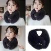 Soft Faux Furred Scarf Winter Neck Warmer For Family Use Baby Safe Ingredient Cold Weather Essential Accessory