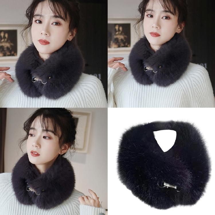 Soft Faux Furred Scarf Winter Neck Warmer For Family Use Baby Safe Ingredient Cold Weather Essential Accessory