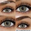14.5mm Natural Brown Color Contact Lenses 1 Pair Soft Comfort Yearly Use Blue Eye Lenses Gray Pupils Lens Green Contact