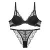 Clearance Sale French Underwear Women's Sexy Deep V Thin Cotton Lace Big Breasts Small Anti-sagging Top Support Underwear