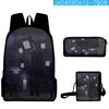 Skibidi Toilet Man Spoof Schoolbag Primary And Secondary School Backpack Satchel Pencil Bag Backpack Three-Piece Set
