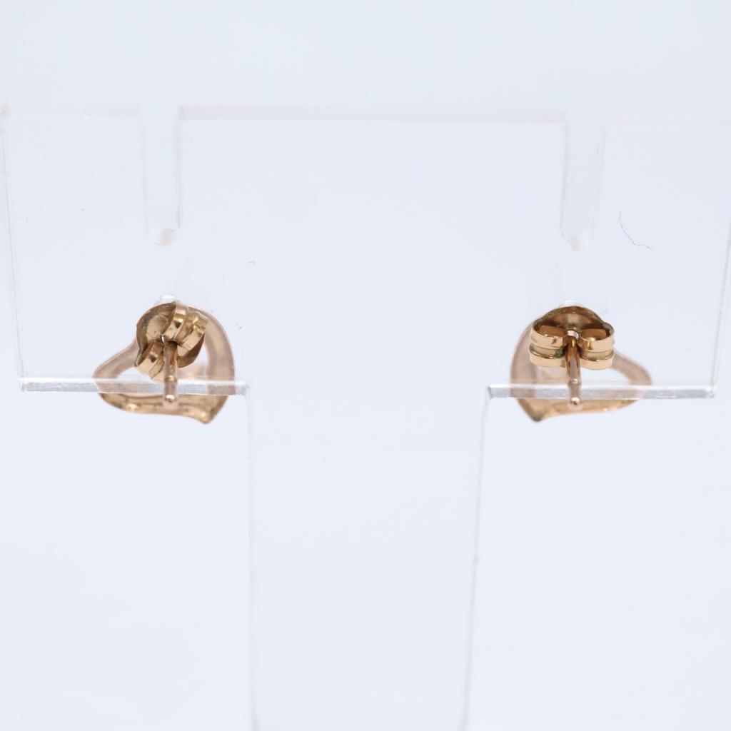 susui 210 engraved heart earring and Pt900 engraved stone earring, total of 2 pieces earring Pink Gold/PlatinumUsed
