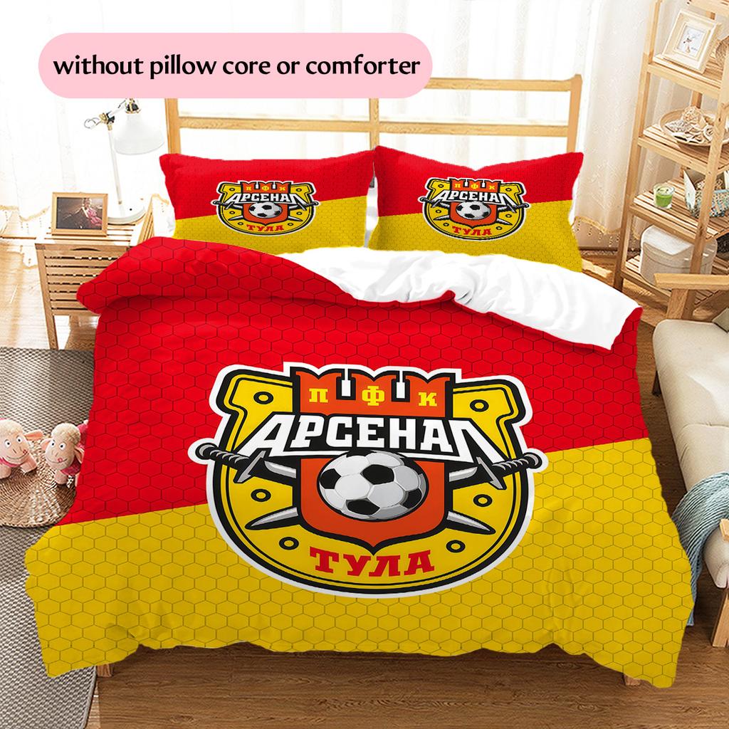 Arsenal Tula Pattern Bedding Quilt Set Home Decoration Gift (1 * duvet cover + 2 * pillowcase without core).xwn