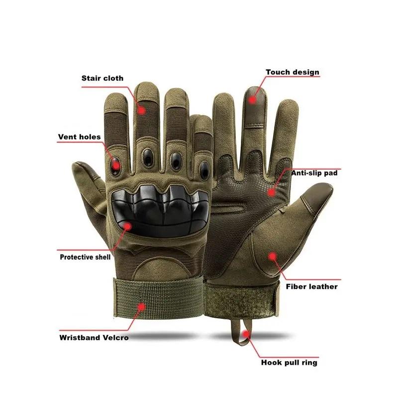Tactical Shooting Gloves Touch Design Fitness Protection Outdoor Sports Motorcycle Hunting All Finger Walking Gloves Accessory