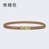 Belt Women'S Jeans Leather Simple Style Decoration Black Casual Thin Belt Tide