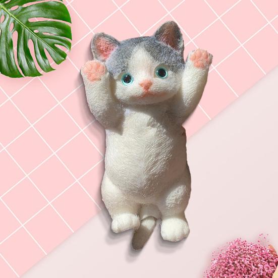 Realistic Cat Squeeze Toy Slow Rebound Soft TPR Stress Anxiety Relief Portable Kids Teens Adults Kitten Animal Squishes Sensory Fidget Toy