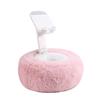 ABKW-Adjustable For Kindle Pillow Stand Reading Support With Fuzzy Bowl 360° Phone Holder For Bed