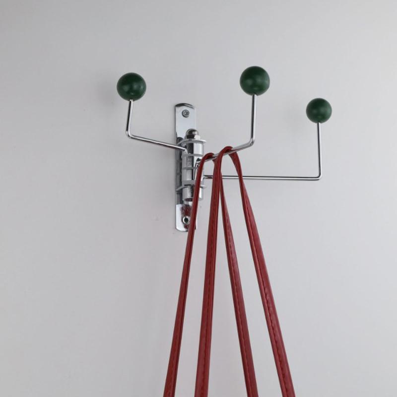 

Retro Wall Hook Creative Cream Color Metal Clothes Hat Holder Rack Bathroom Organizer Home Kids Room Nursery Decoration Hooks 3-hook зелёный