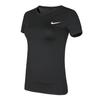 Nike Dri-Fit Pro Simple Casual Quick-Dry Round Neck Short Sleeve T-Shirt Women Tops Black 938717-010