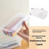 Large Capacity Transparent Storage Box Student Pencil Box Children'S Desktop Storage Box For Pencil Crayon Color Lead Storage