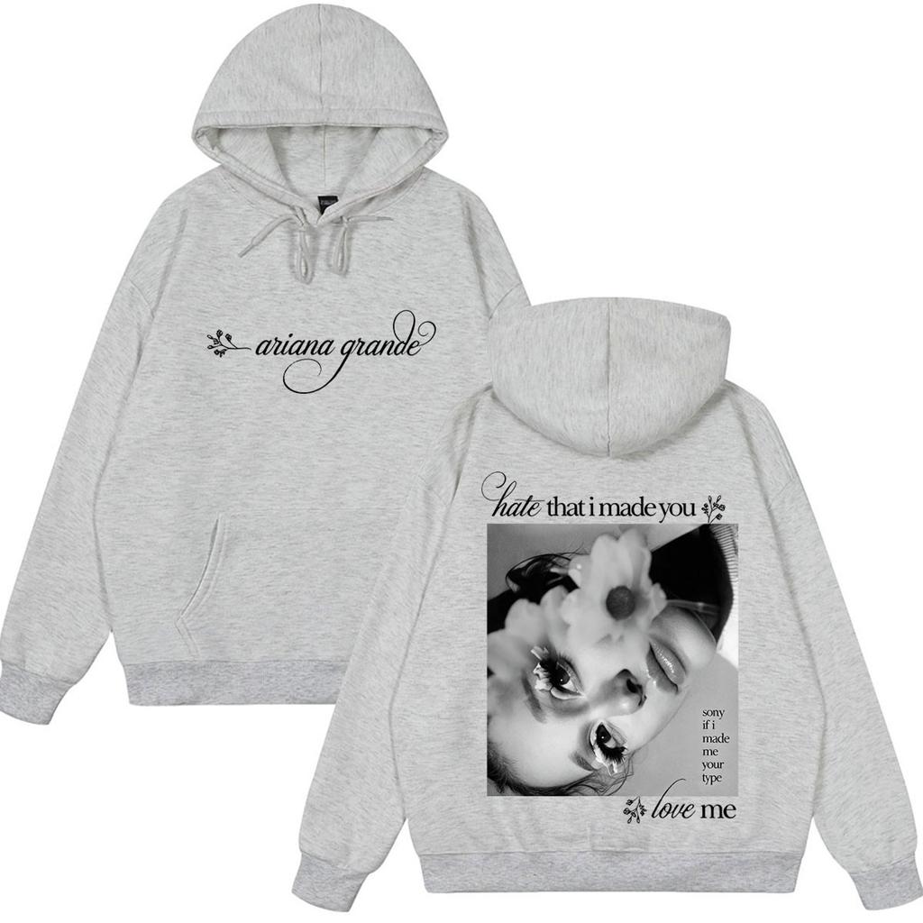 Ariana Grande Petal Album Tour 2026 Print Hoodie Unisex Fashion Clothing Pullover Winter Loose Casual Vintage Sweatshirt Tops