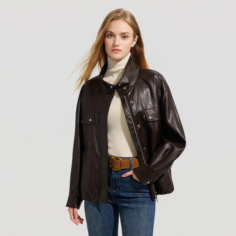 

Женская демисезонная/зимняя мотокуртка из ПУ Shetu XL