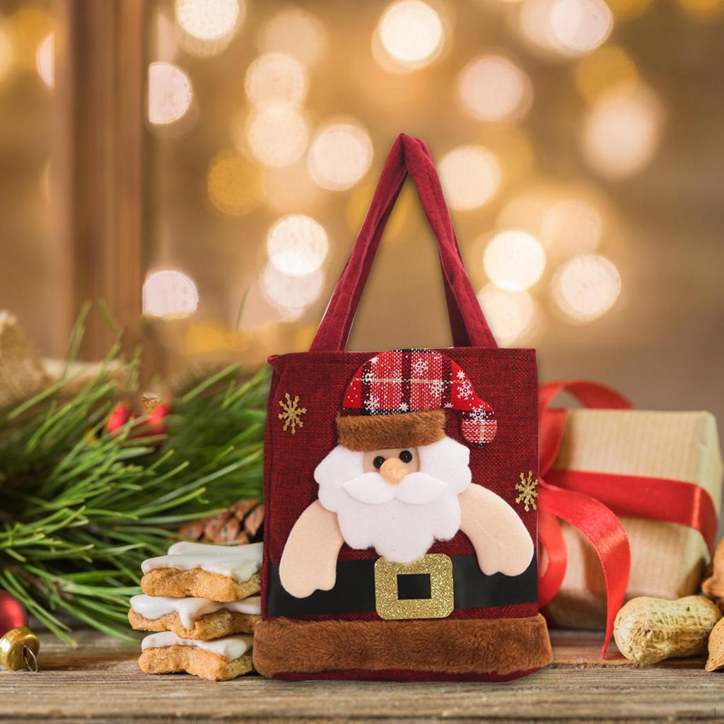 Christmas Gift Doll Bag Treat Goody Tote for Gifts Wrapping