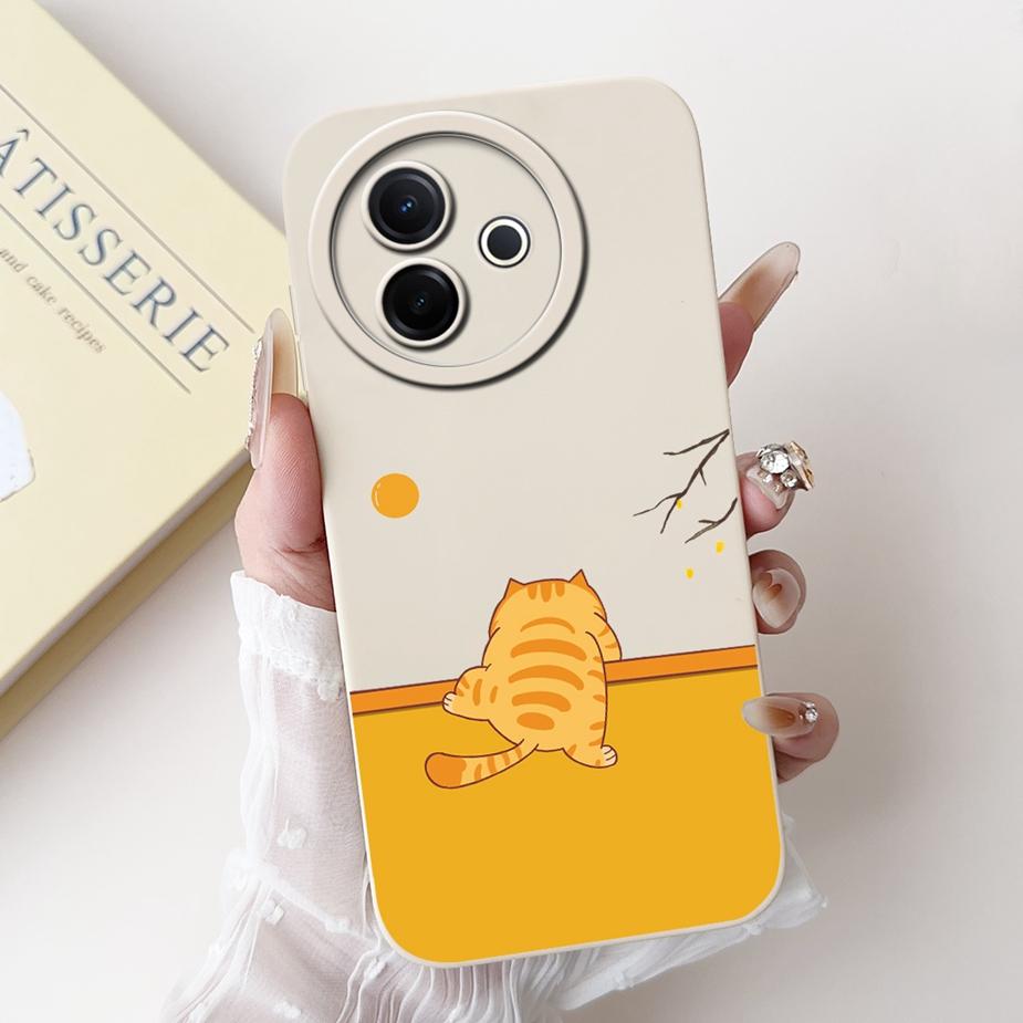 Für Vivo Y39 5G Hülle V2436 Niedliches Mode Cartoon Muster Abdeckung Stoßfest Weiche TPU Handyhüllen Für Vivo Y300i Y 39 VivoY39 Bumper